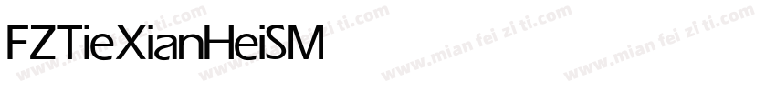 FZTieXianHeiS Medium字体转换